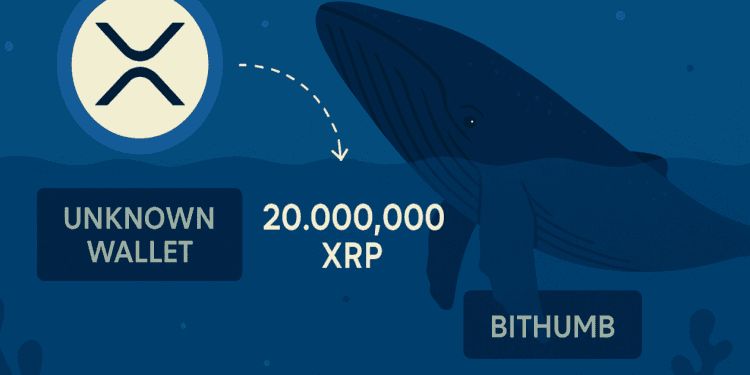 Whale Alert: Bithumb Receives 20,000,000 XRP From An Unknown Pockets