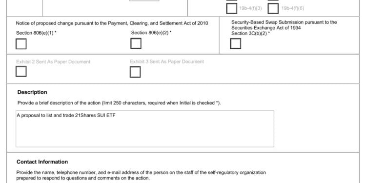 SUI Value Motion Unveiled: 21Shares information for SUI ETF