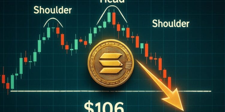 Solana Cracks Under Key Construction – Head And Shoulders Breakdown Factors To $106