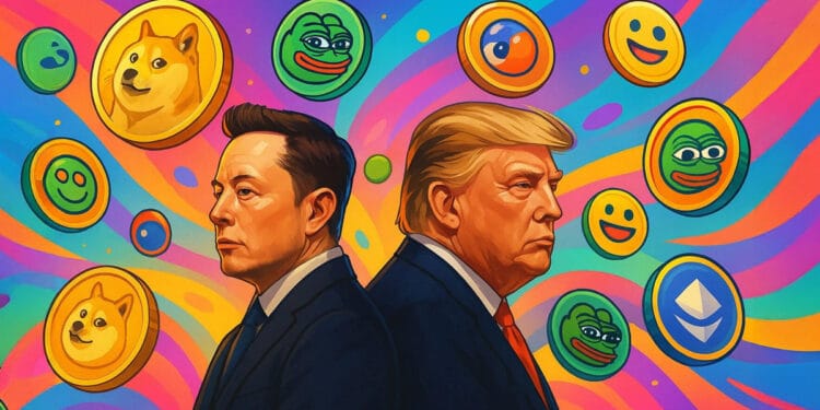 Trump–Musk feud turns into memecoin meta, results in surge in buying and selling quantity