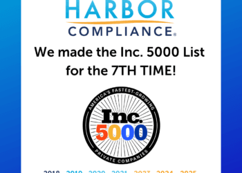 Harbor Compliance Acknowledged on Inc. 5000 Listing for Seventh Yr