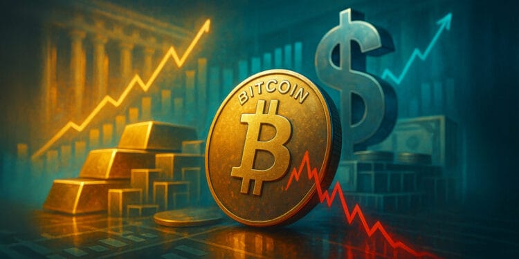 If the debasement commerce would catapult Bitcoin, why is the market down?