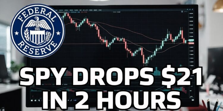 Fed Governor Spooks Wall Avenue: SPY Drops $21 in 2 Hours After Valuation Warning