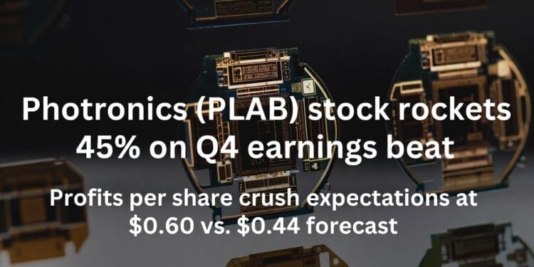 Photronics (PLAB) Inventory Explodes 45% on Earnings Beat