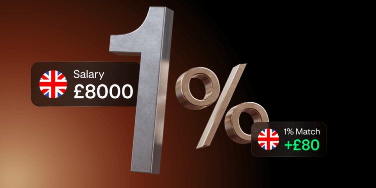 Wage Match: Receives a commission as much as 1% extra by getting paid into Krak