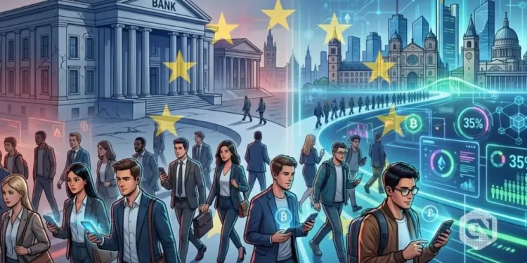 35% of European Crypto Customers Might Swap Banks Over Entry