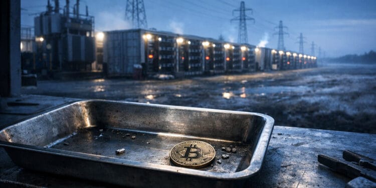 Bitcoin miner charges are near zero as price to mine nears $80,000 with issue about to drop 5%