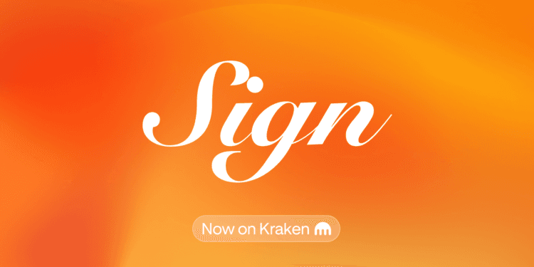 SIGN is offered for buying and selling!