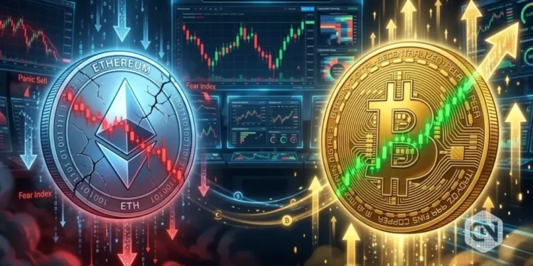 Ethereum Faces Sharp Decoupling as ETH/BTC Ratio Drops