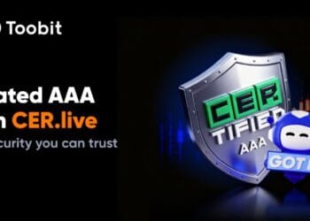 Toobit Achieves AAA Safety Score from CER.reside, Rating Amongst High 10 International Exchanges
