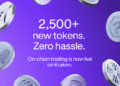 On-chain token buying and selling is now constructed into the Kraken app