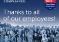 Acknowledged by Our Staff: Harbor Compliance Earns Nice Place to Work® Certification for 2026