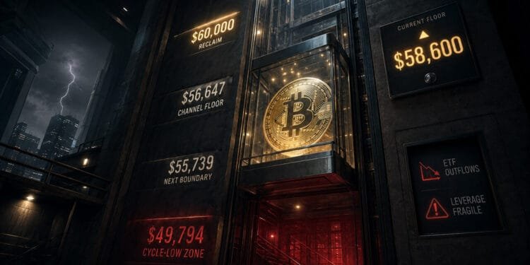 Bitcoin’s $57K slide places my $49K cycle-low thesis in play until bulls reclaim $60K