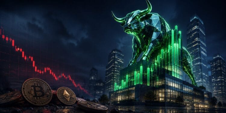 Crypto equities gained 23% whereas crypto tokens fell 36% this yr